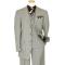 Masteloni Collection Champagne / Black / Grey / Brown Houndstooth Windowpanes Super 150'S Vested Suit 6282-573